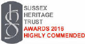 Sussex heritage Trust Highly Commneded Award badge